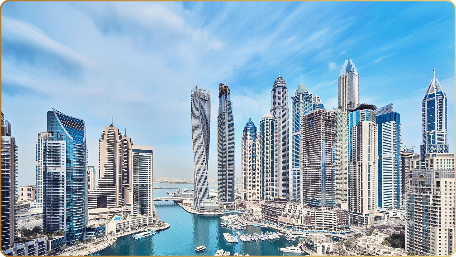 Dubai-Marina-with-sky-oasis-uae